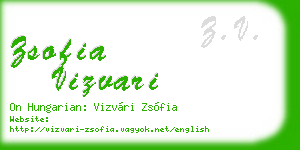 zsofia vizvari business card